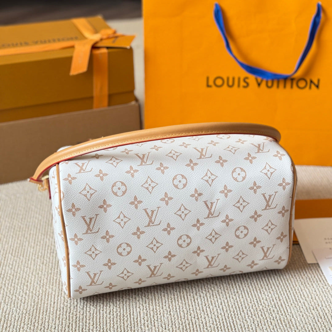 Dune Print Leather Handbag