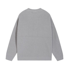 Patch cashmere sweatshirt