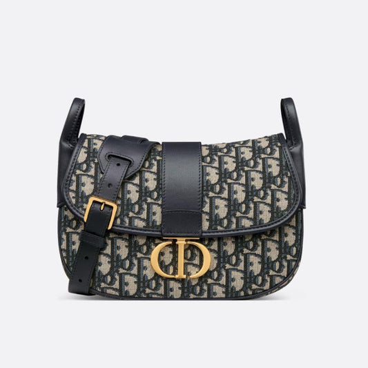 Embroidered floral satchel bag