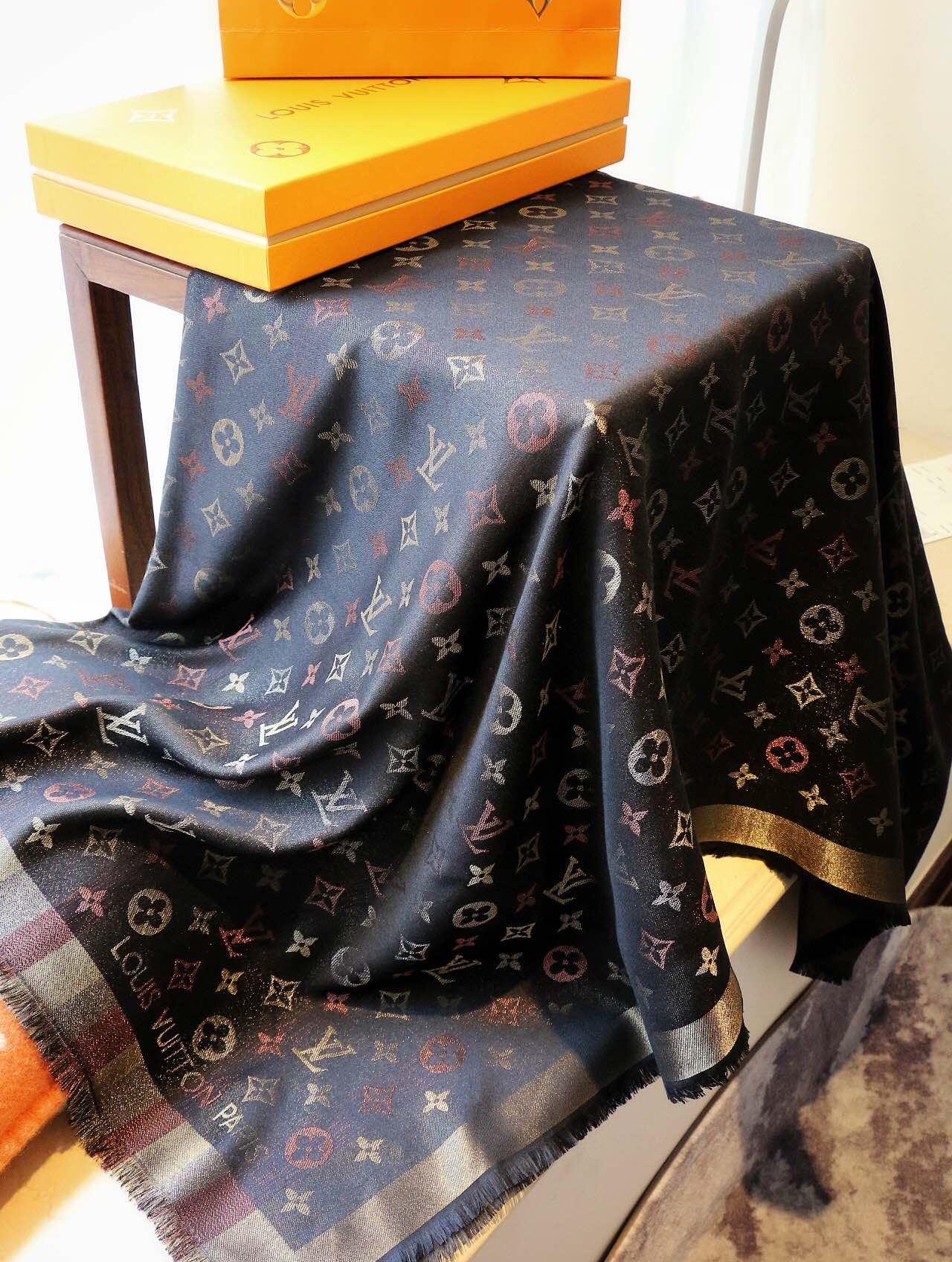 Silk cashmere scarf