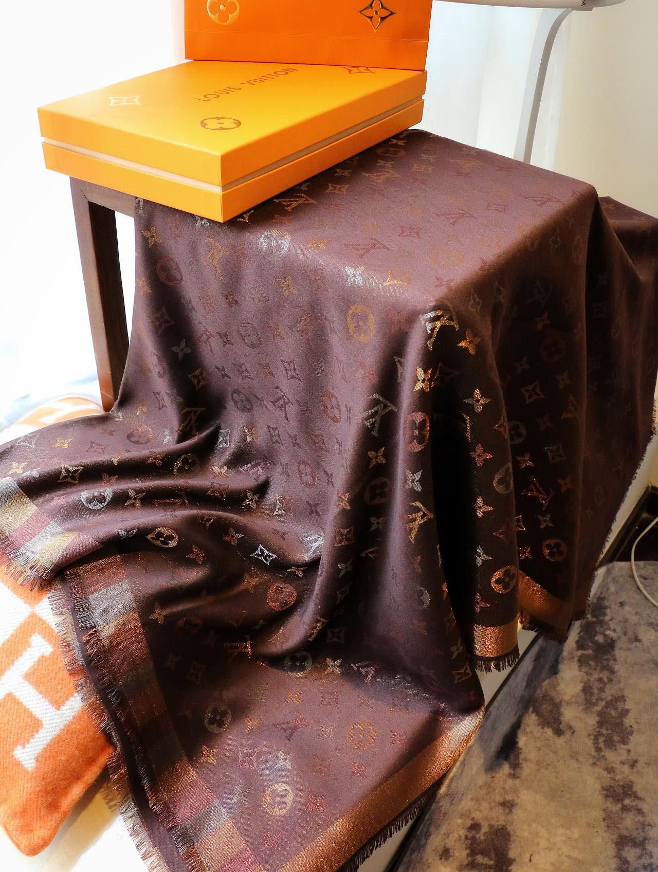 Silk cashmere scarf