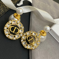 Pearl Crystal Earrings