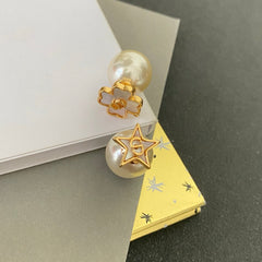 Four-Leaf Clover Pearl and Mother-of-Pearl Earrings