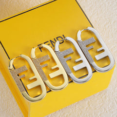 Fashionable 2 Colors Diamond Earrings