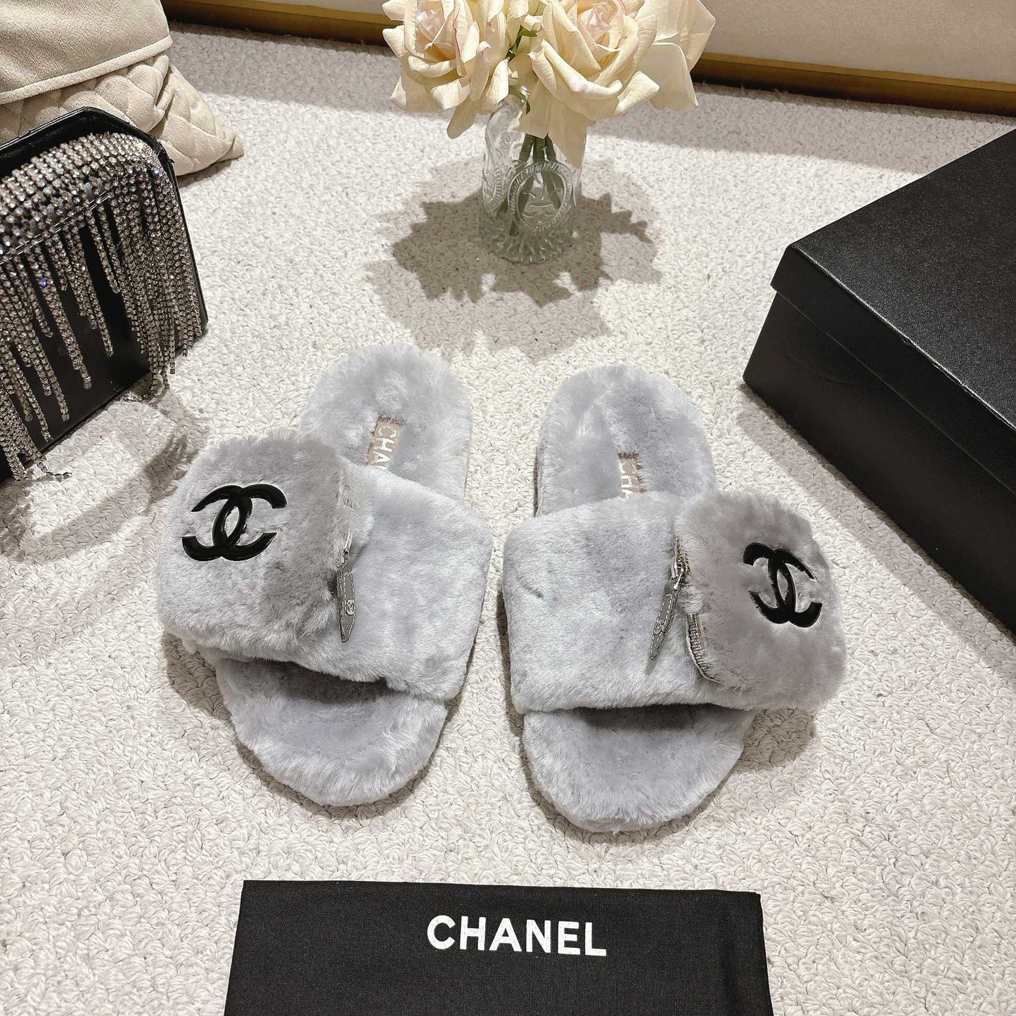 Pocket wool slippers
