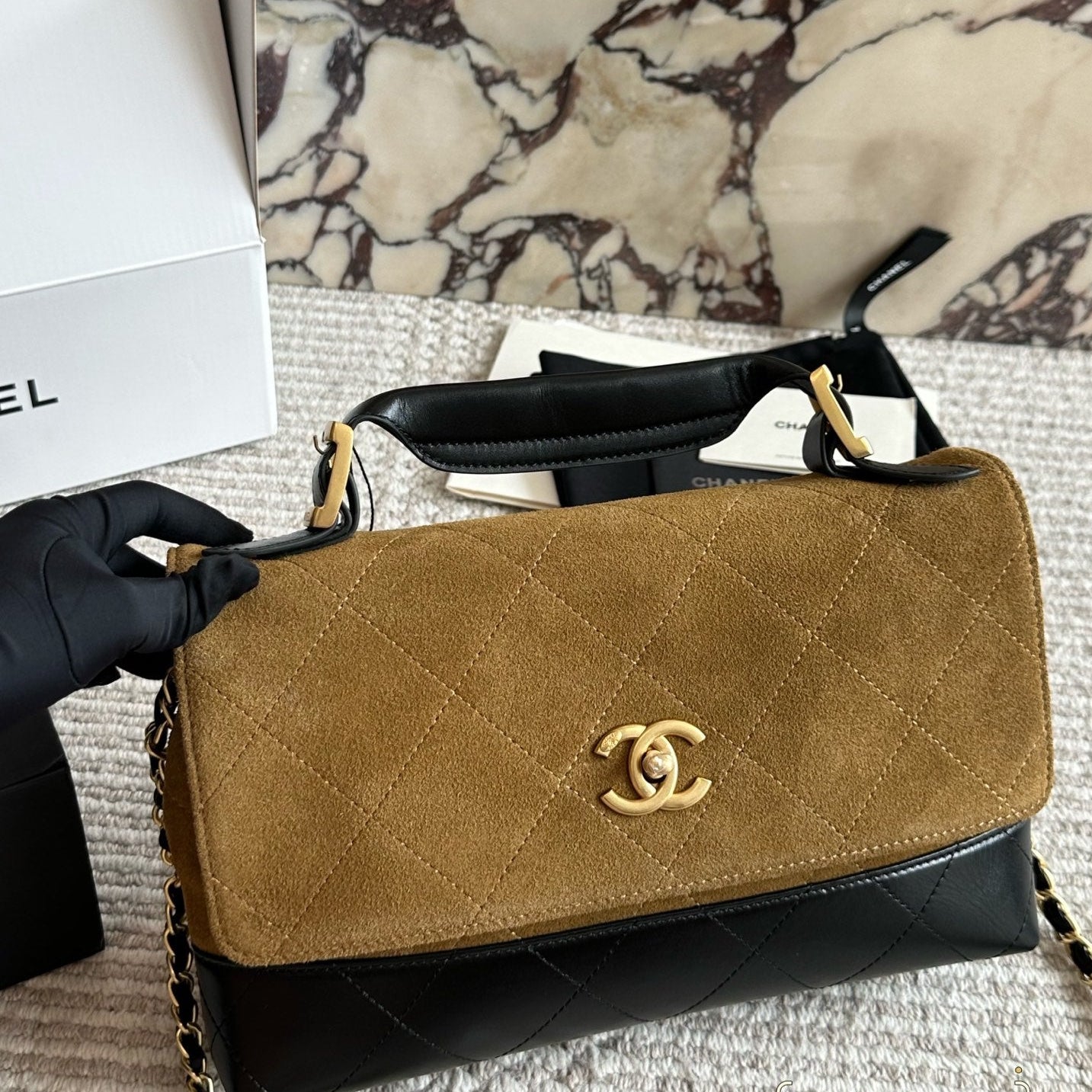 Cowhide leather crossbody bag