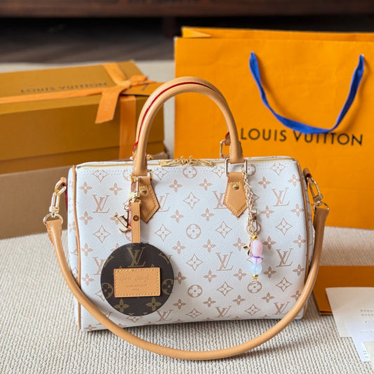 Dune Print Leather Handbag