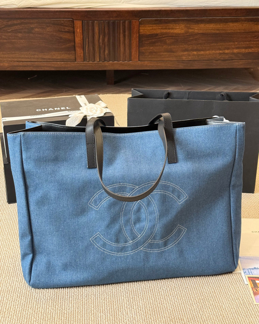 Fashionable Denim Tote Bag