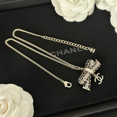 Crystal Bow Necklace