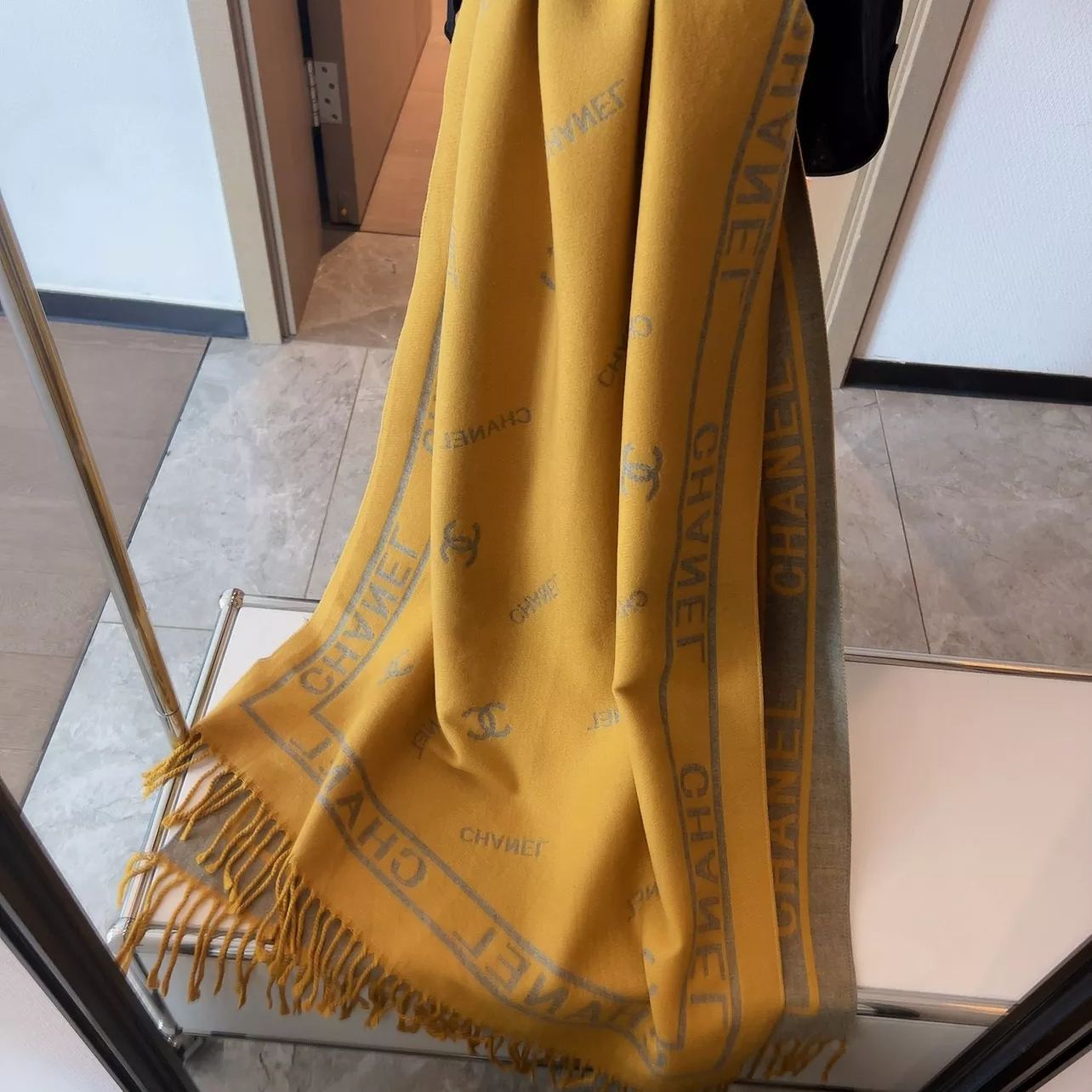 Simple  Letter Cashmere Scarf Shawl
