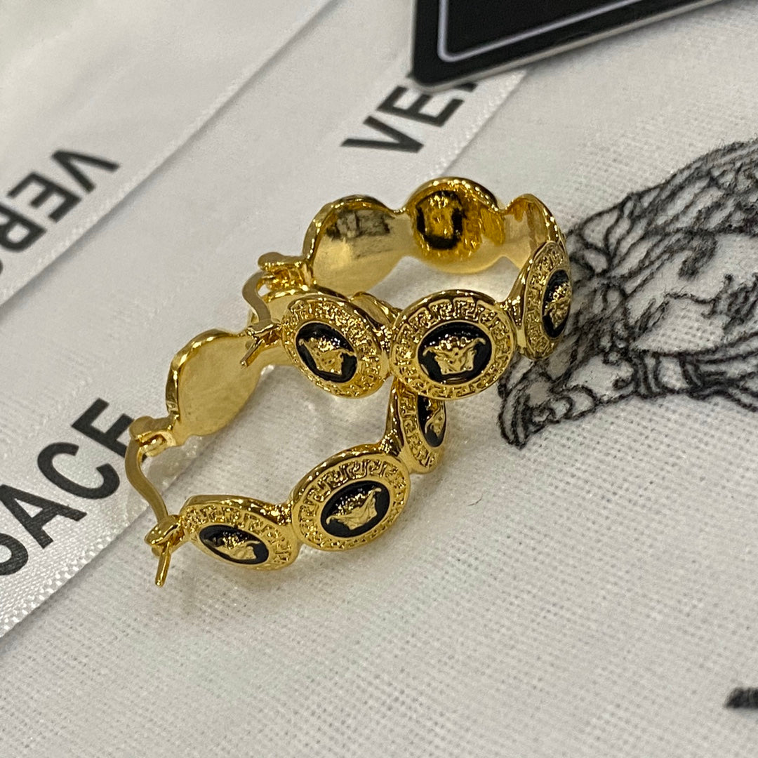 Enamel Avatar Hoop Earrings