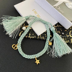 Tassels Braided Star Pendant Bracelet
