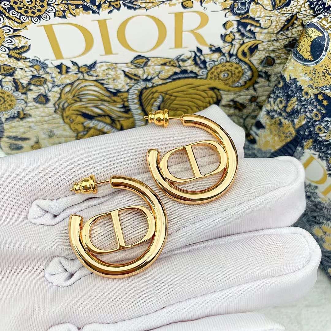 Letter Hoop Earrings