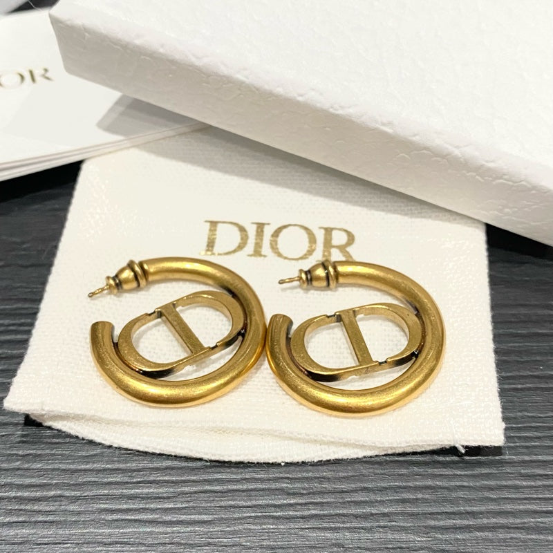 Letter Hoop Earrings