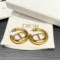 Letter Hoop Earrings