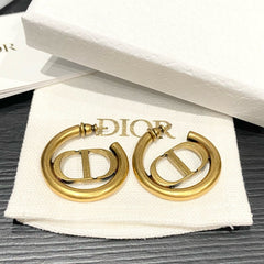 Letter Hoop Earrings