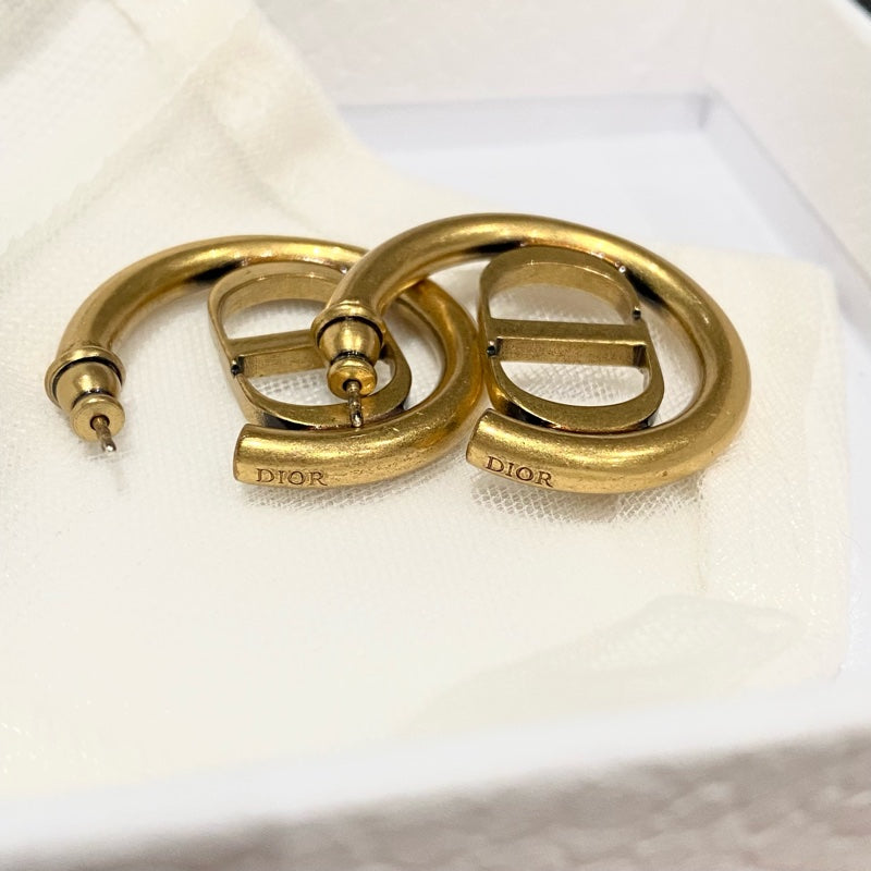 Letter Hoop Earrings
