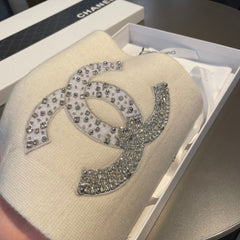 Crystal Diamond  Knit Scarf