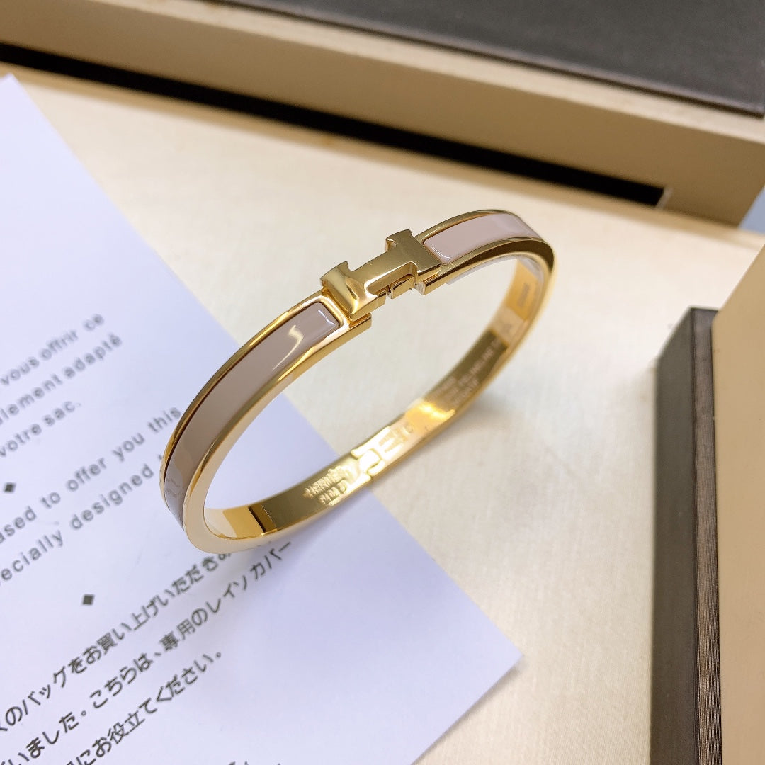 Classic 6mm Narrow Enamel Bracelet