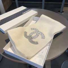 Crystal Diamond  Knit Scarf