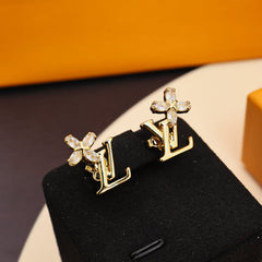 Full Diamond Four-leaf Clover Earrings