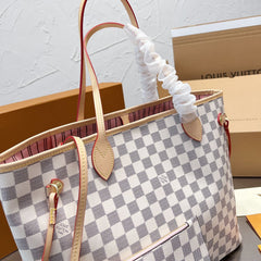 White Checkerboard Medium Bag