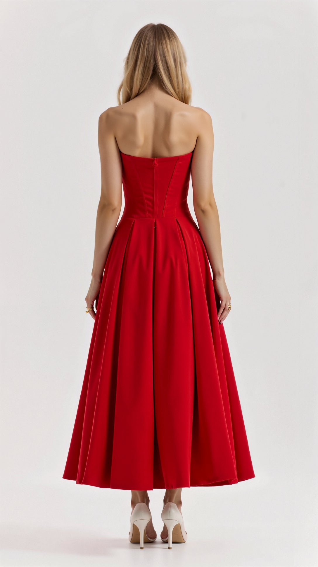 Strapless Midi Dress