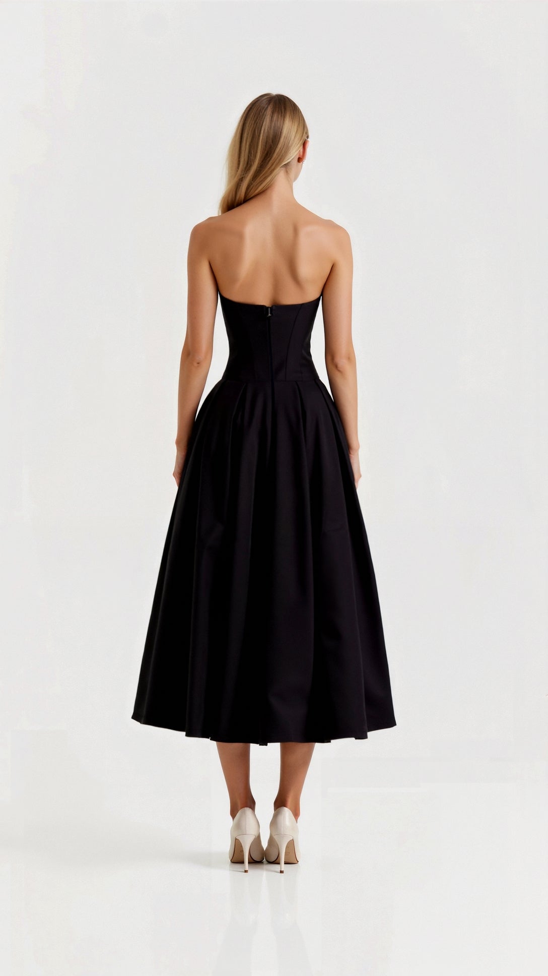 Strapless Midi Dress