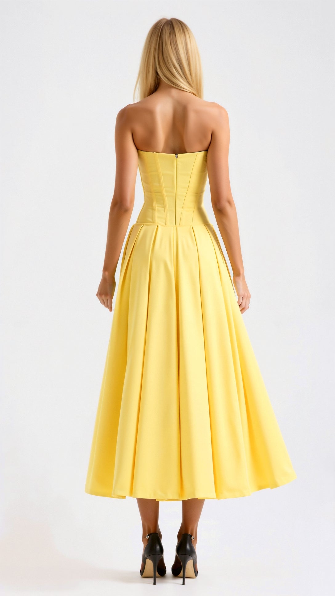 Strapless Midi Dress