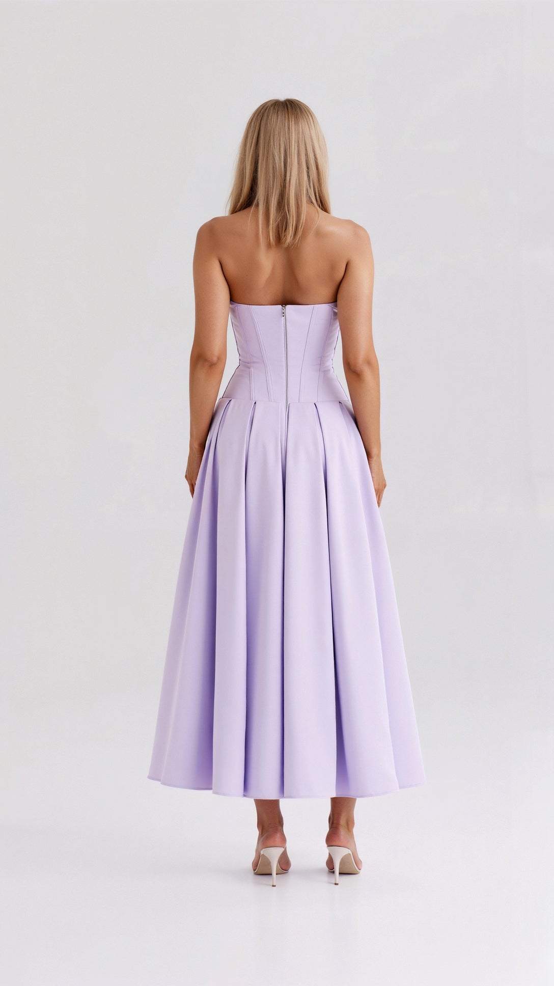 Strapless Midi Dress