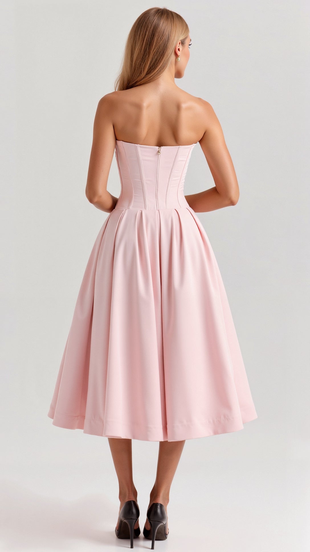 Strapless Midi Dress