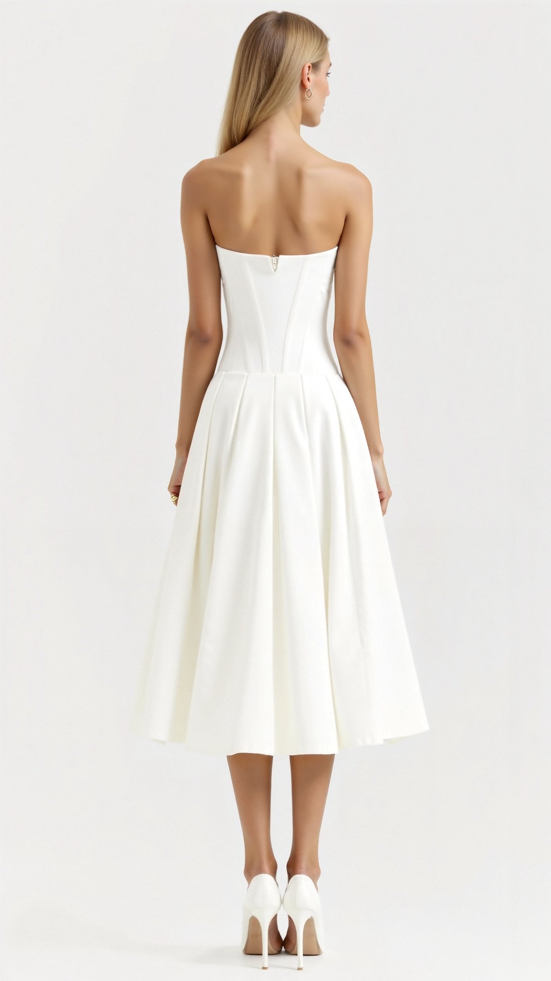 Strapless Midi Dress