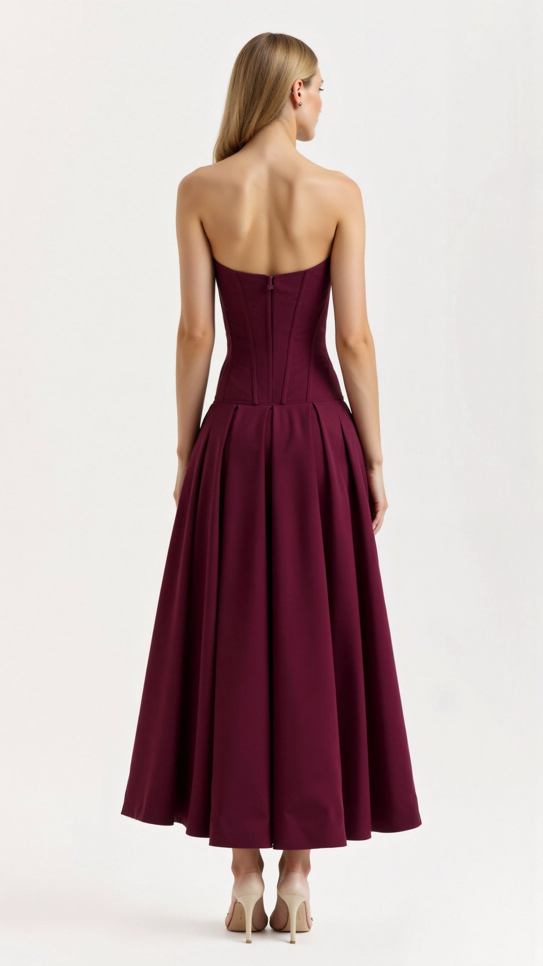 Strapless Midi Dress