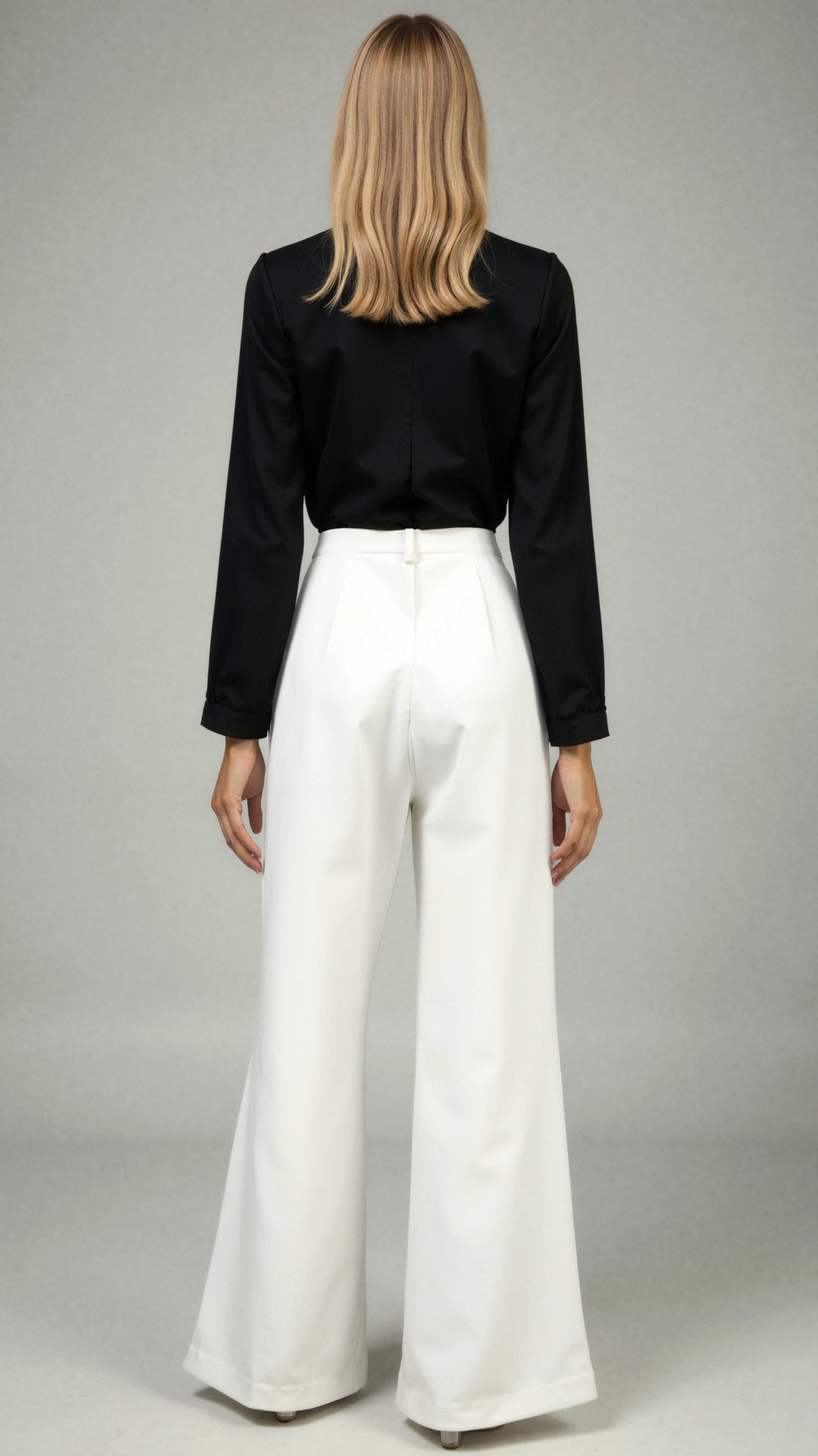 High Waist Straight Leg Trousers
