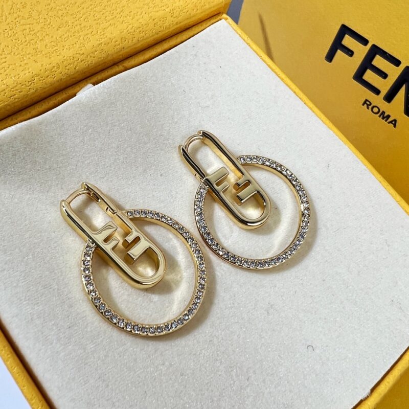 Fashion Round Diamond Drop Earrings