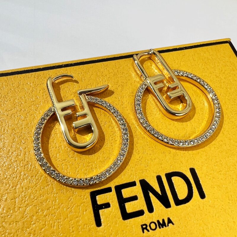 Fashion Round Diamond Drop Earrings