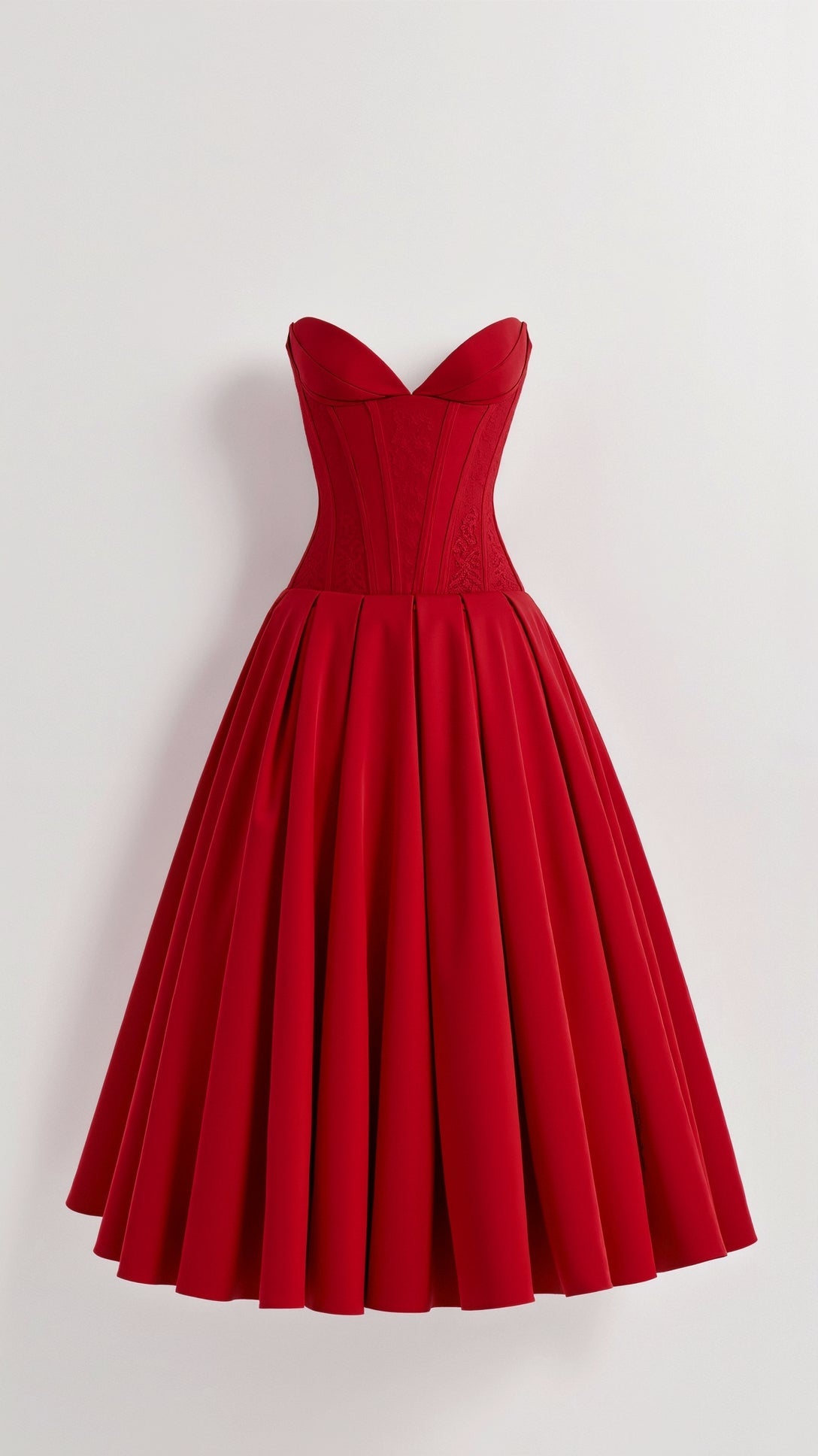 Strapless Midi Dress