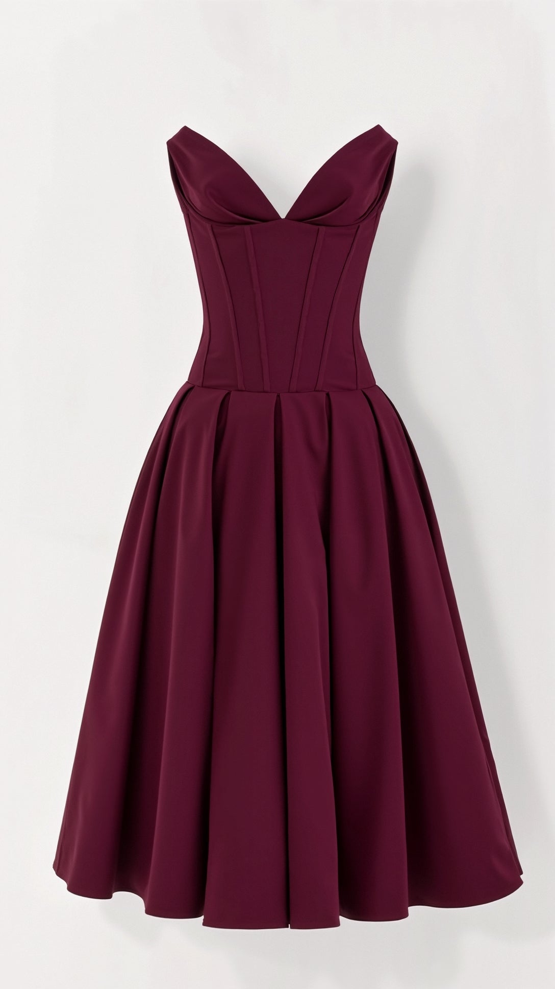 Strapless Midi Dress
