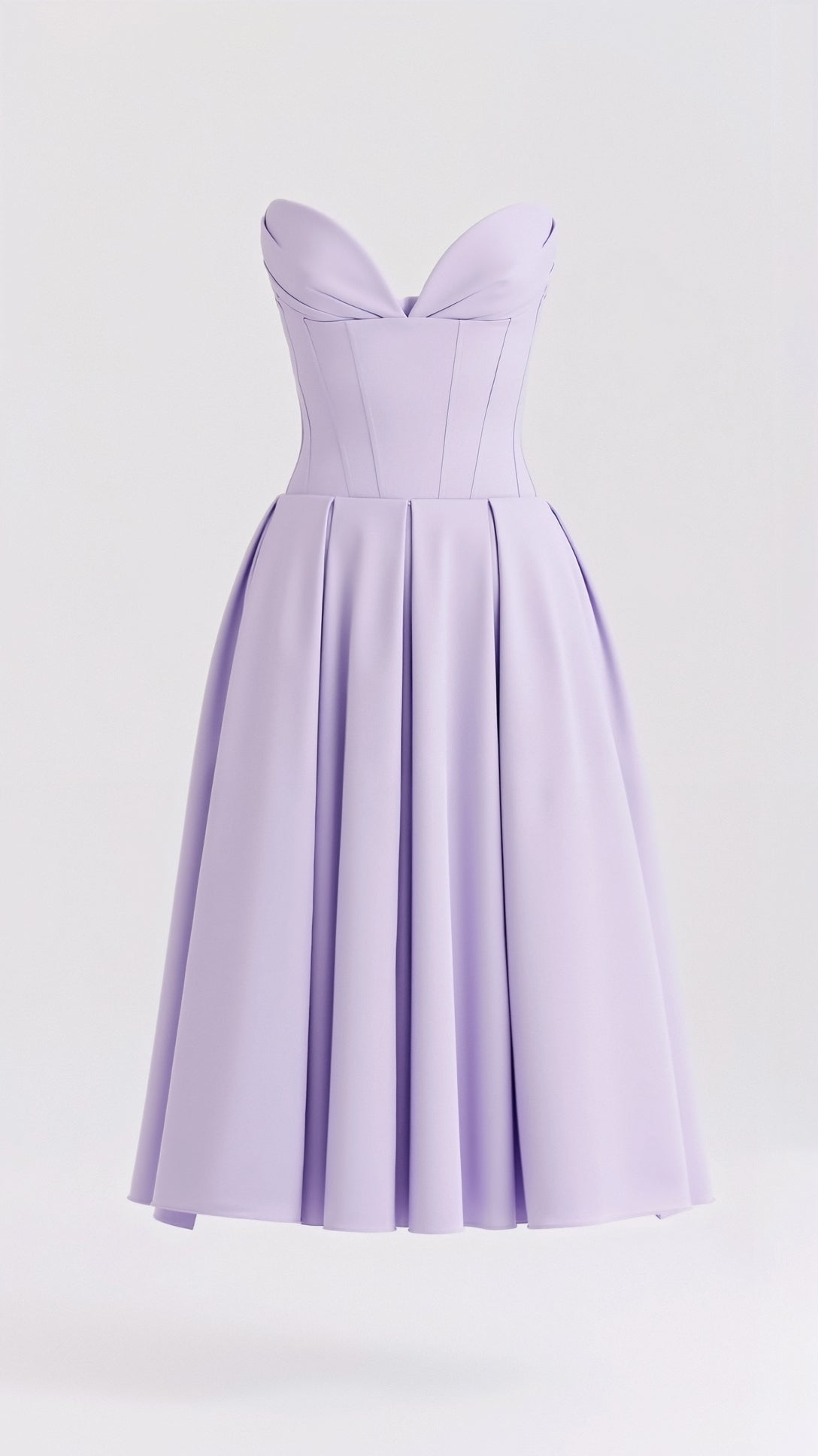 Strapless Midi Dress