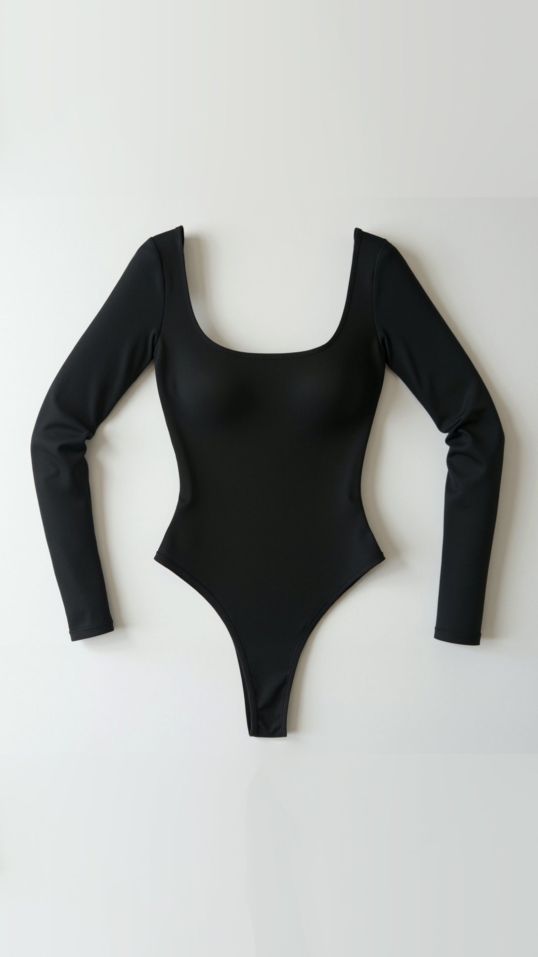 Seamless Long Sleeve Thong Bodysuit