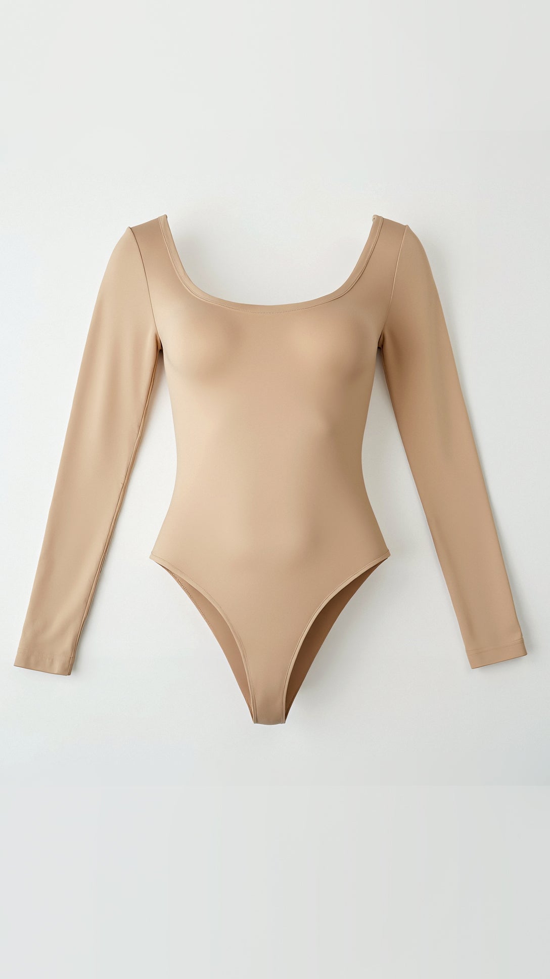 Seamless Long Sleeve Thong Bodysuit