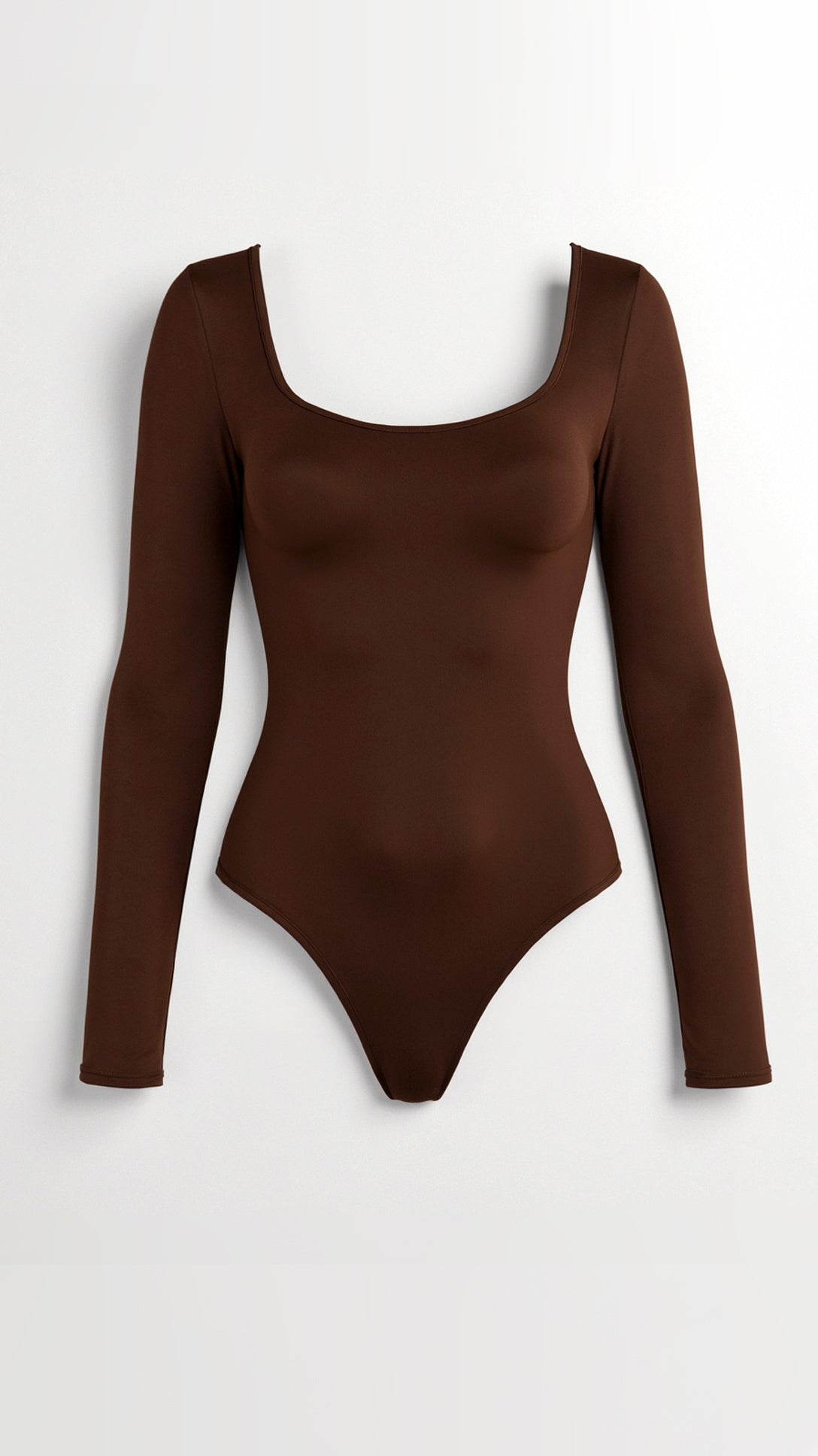 Seamless Long Sleeve Thong Bodysuit