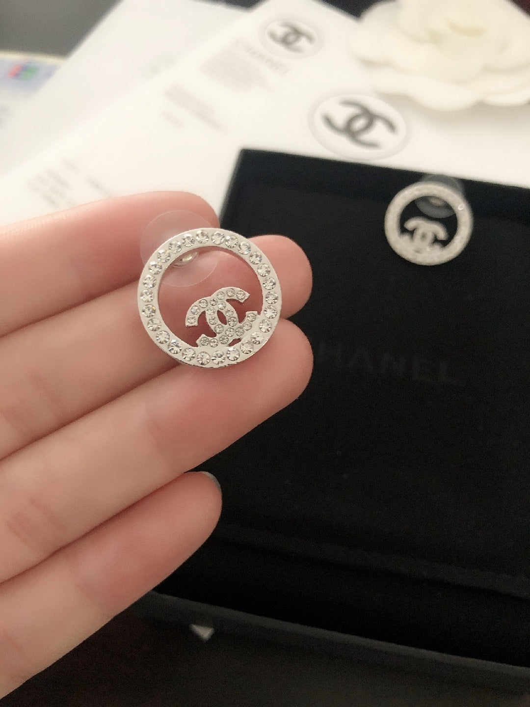Versatile Diamond Round Earrings