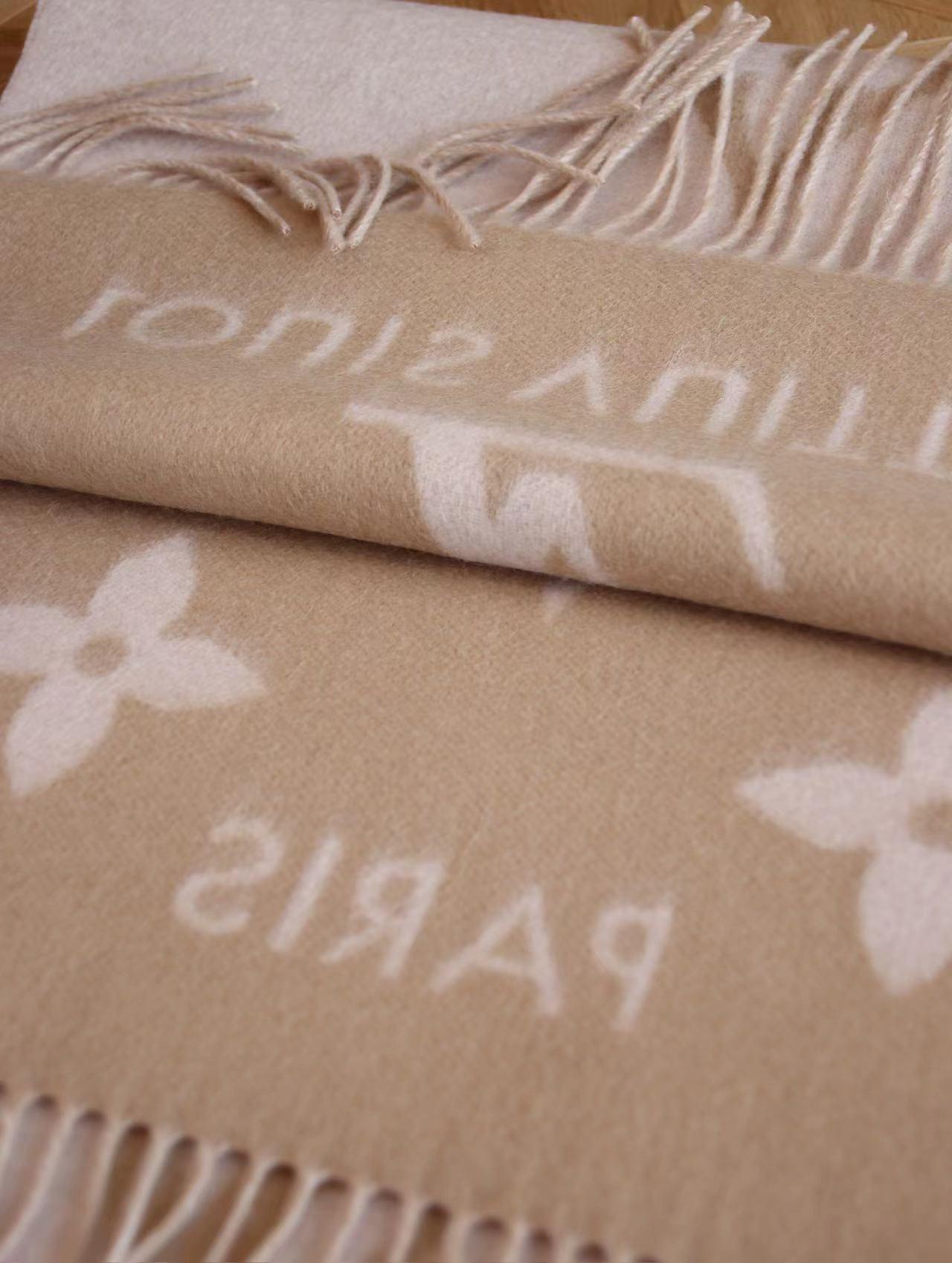 Classic Embossed Cashmere Scarf