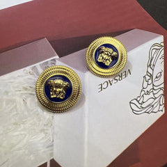 Enamel Avatar Round Earrings