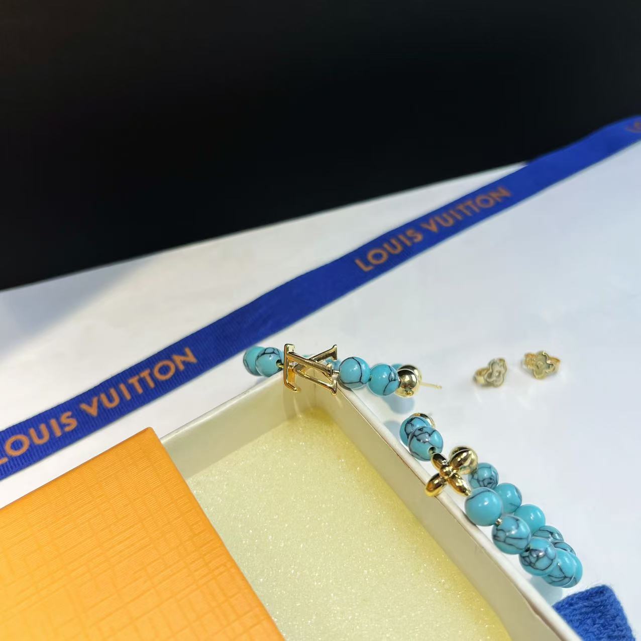 Turquoise Large Hoop Earrings