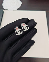 Ruby Diamond Pendant Earrings