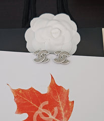 Sparkling Diamond Letter Earrings