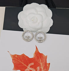 Versatile Diamond Round Earrings