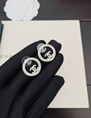 Versatile Diamond Round Earrings